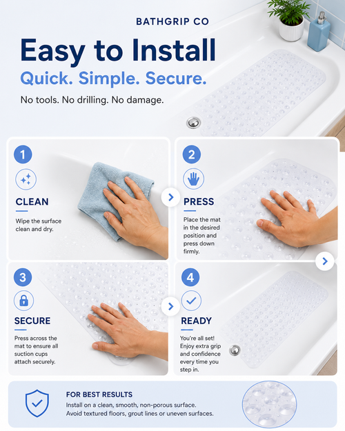 ComfortGrip™ Non-Slip Bath Mat